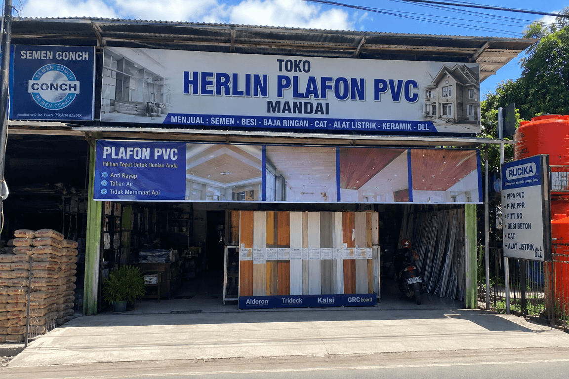 Toko Herlin Plafon PVC Mandai Maros Toko Herlin spesialis plafon PVC di Mandai Maros