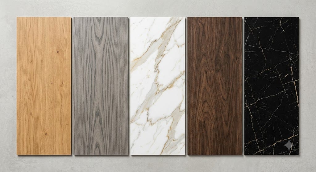 Beragam motif wallboard PVC kayu dan marmer tersedia di Sinjai